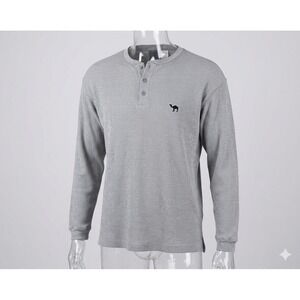 Camel Cigarettes Logo 1996 Vintage Gray Thermal Long Sleeve Shirt. Size L